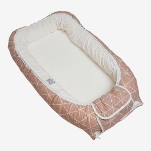 MamaMilla babynest i pudderfarve 