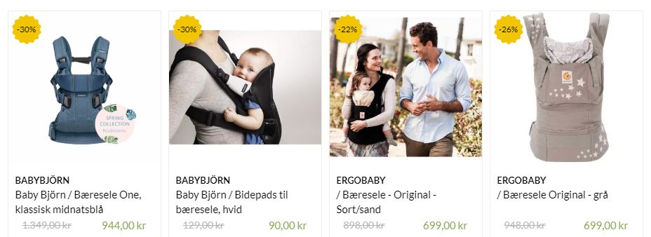 Bæreseler fra Mammashop.dk